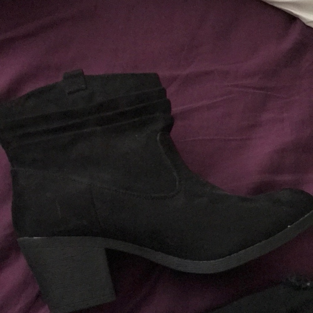 Black Ankle Booties-NEVER WORN BEFORE
